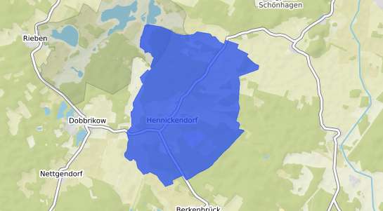 Bodenrichtwertkarte Nuthe Urstromtal Hennickendorf